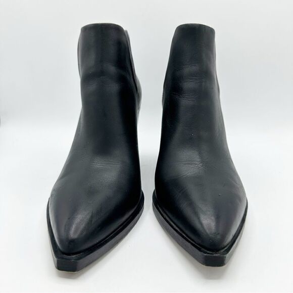 Vince Camuto Womens Gigietta Ankle Boots Booties Black Leather Cutout Zip 9.5 M - Picture 6 of 14